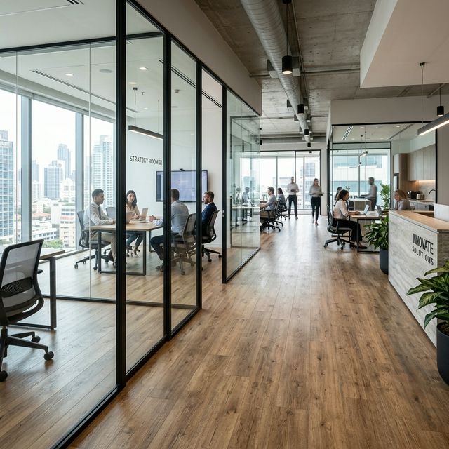 Commercial Office Install Laminate